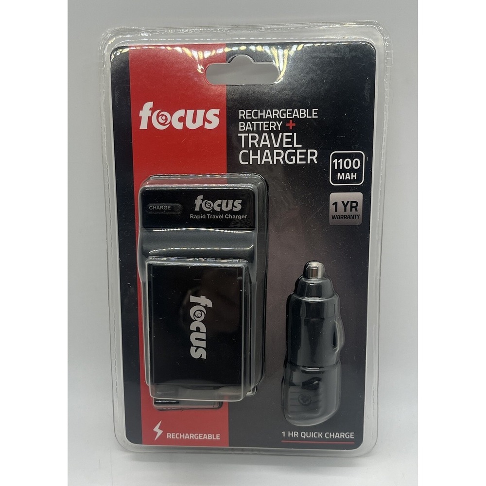 NEW Focus FC-LPE10BC Universal Travel Charger with 1100AH‎ LP-E10 Battery
